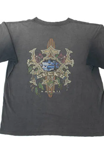 1995 Vintage Thrashed Gecko Hawaii Surfboard Single Stitch T-Shirt