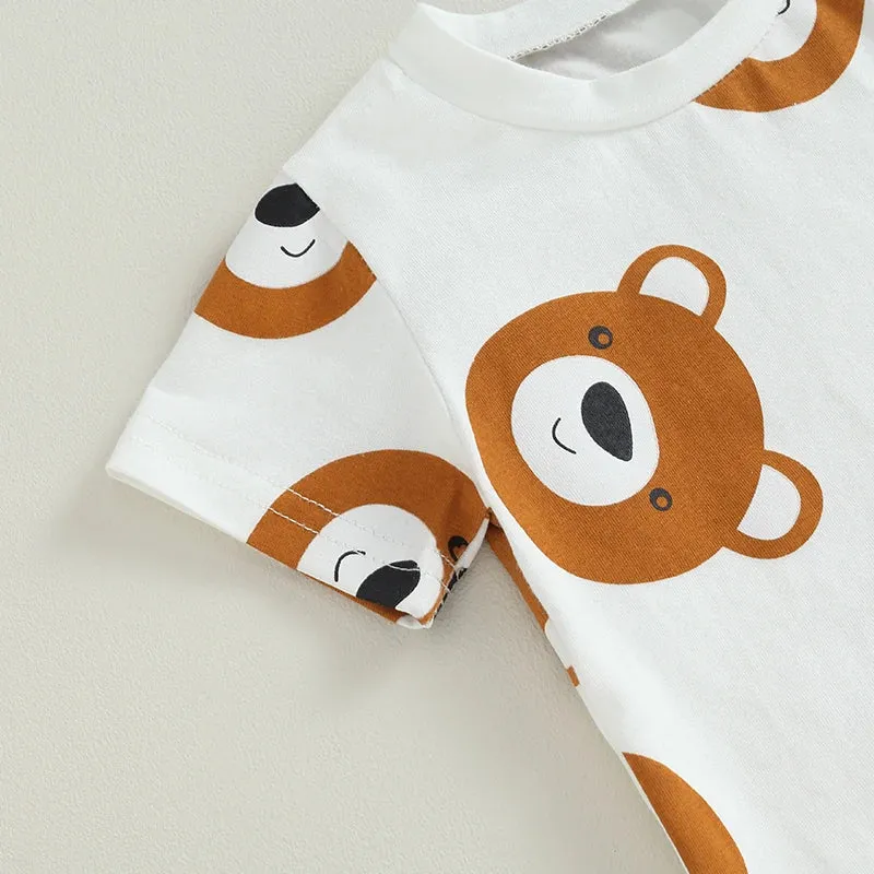 2Pcs 0-3Years Toddler Baby Boy Summer Outfits Set