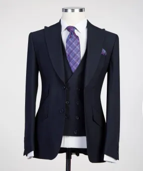 36R - Navy 3 piece