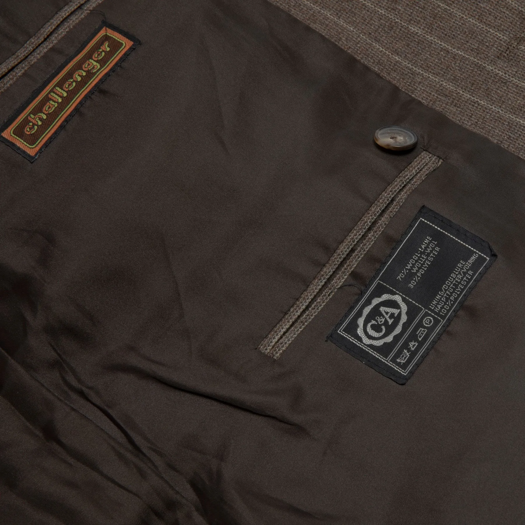 70s, Banker’s Jacket, Pinstripe Tweed
