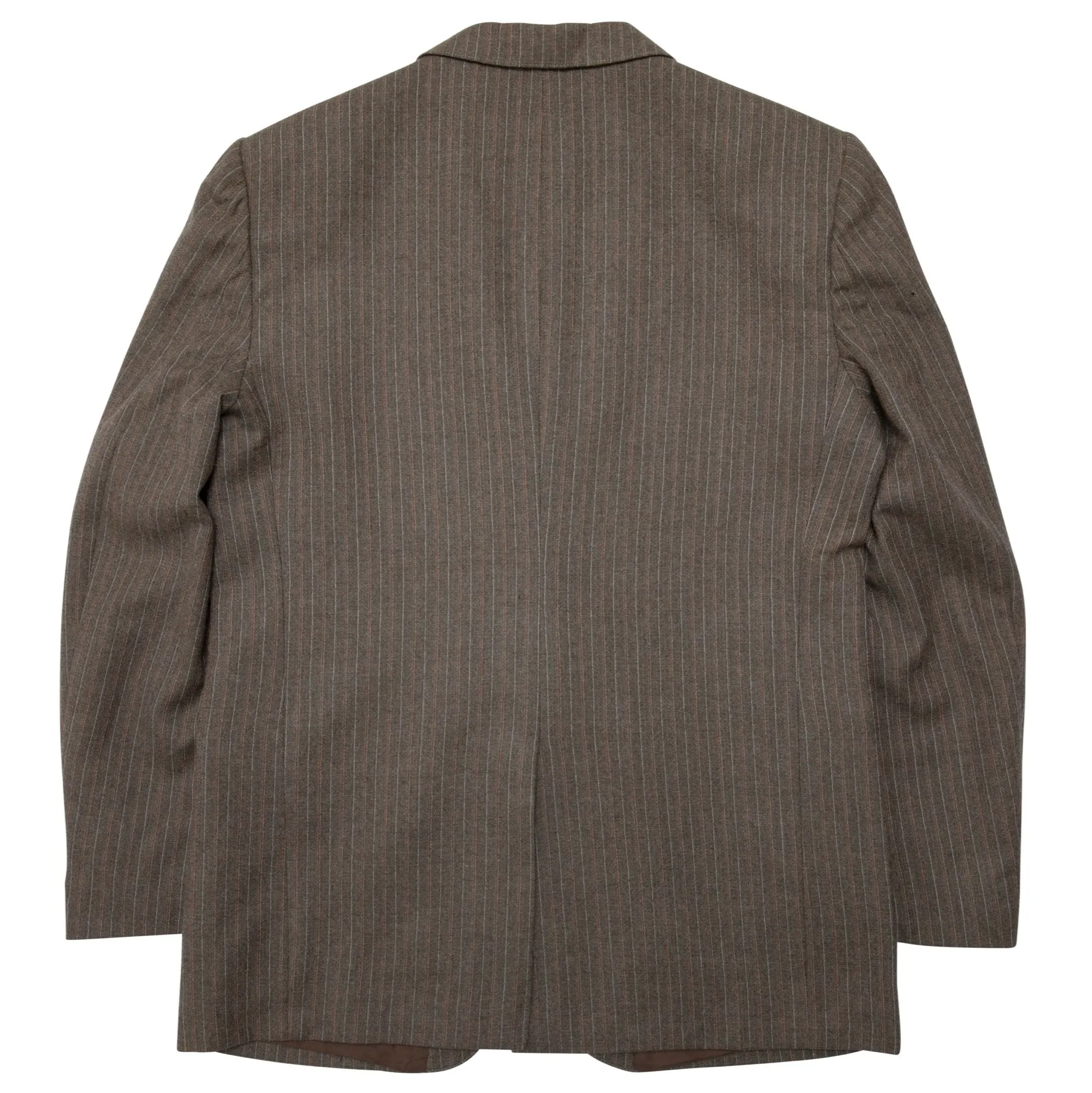 70s Virgin Wool Textured Pinstripe Weave Tailored Jacket