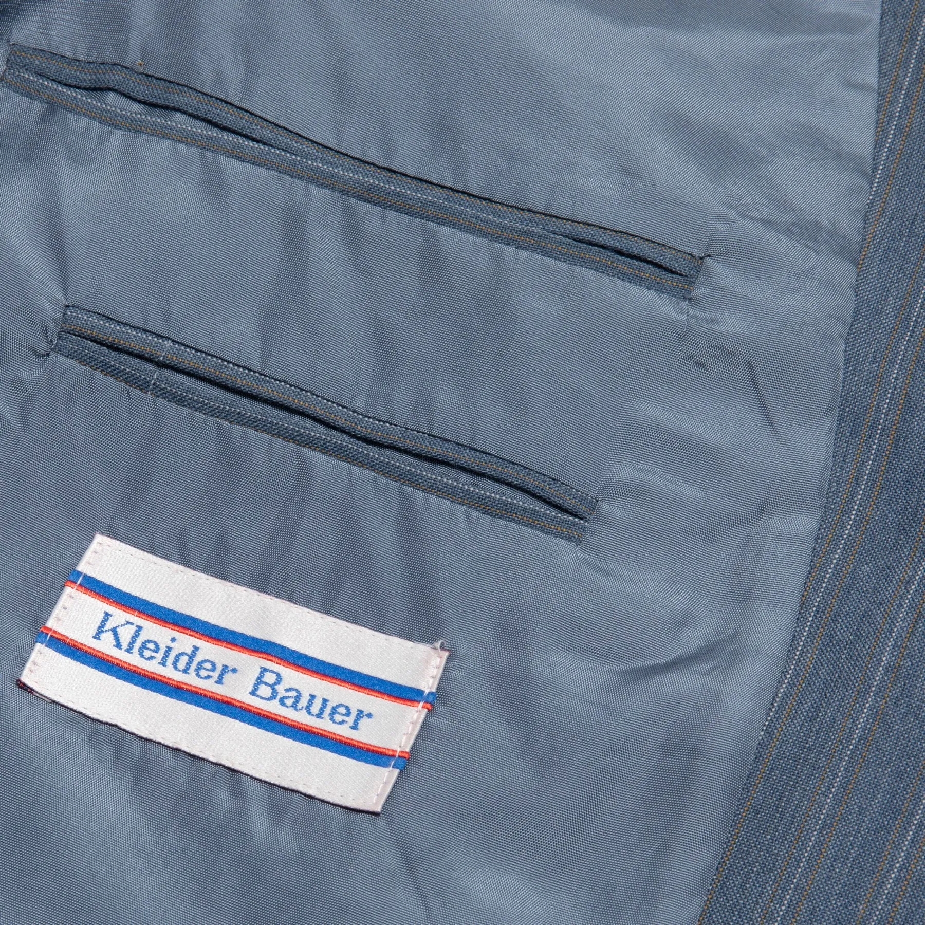 70s Worsted Wool Pinstripe Corporate Suit Jacket