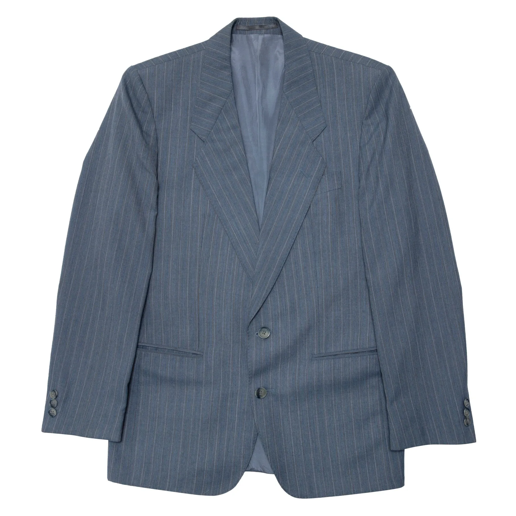 70s Worsted Wool Pinstripe Corporate Suit Jacket