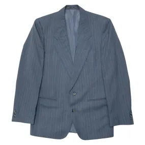 70s Worsted Wool Pinstripe Corporate Suit Jacket