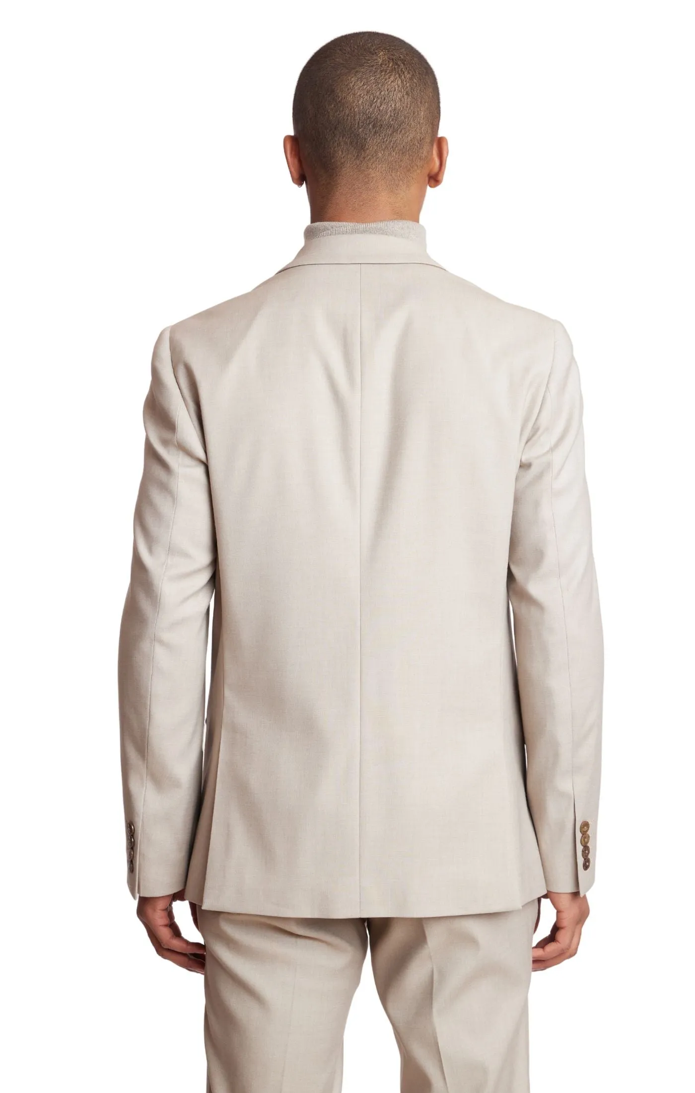 Ashton Peak Jacket - slim - Oatmeal Melange