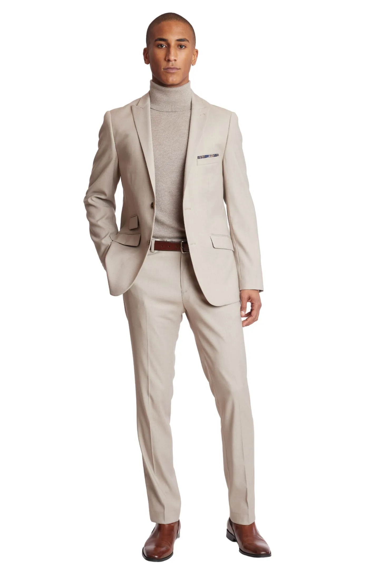 Ashton Peak Jacket - slim - Oatmeal Melange