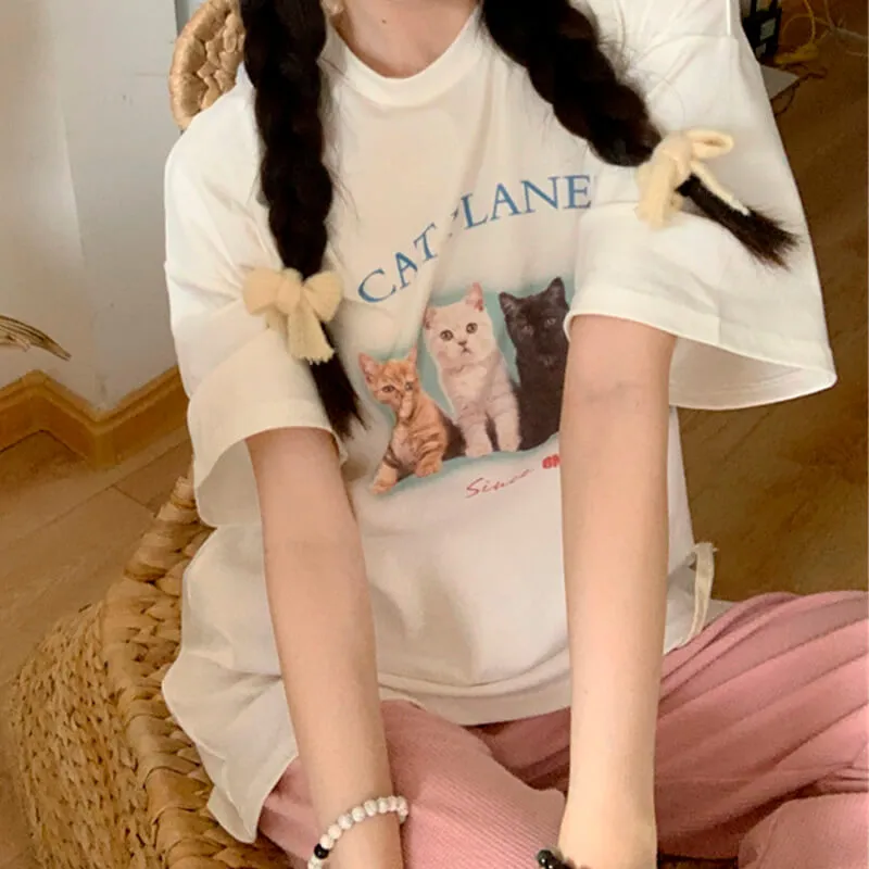 Cat Planet Aesthetic T-Shirt