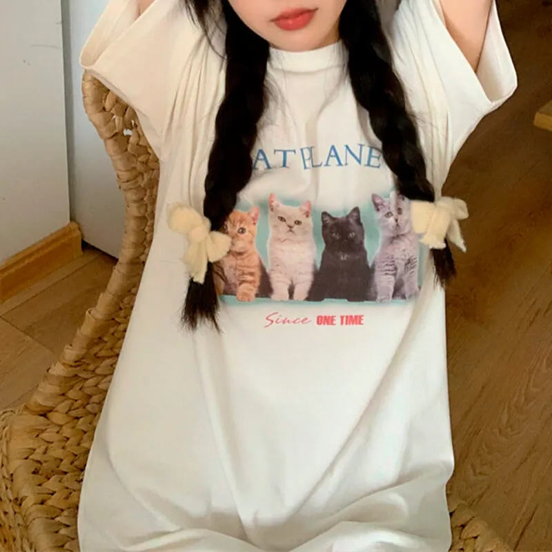 Cat Planet Aesthetic T-Shirt