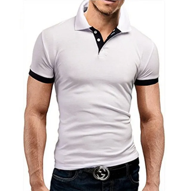 Covrlge Polo Shirt Men Summer Stritching Men's