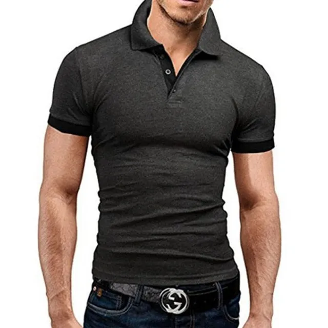 Covrlge Polo Shirt Men Summer Stritching Men's