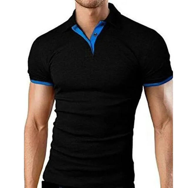 Covrlge Polo Shirt Men Summer Stritching Men's