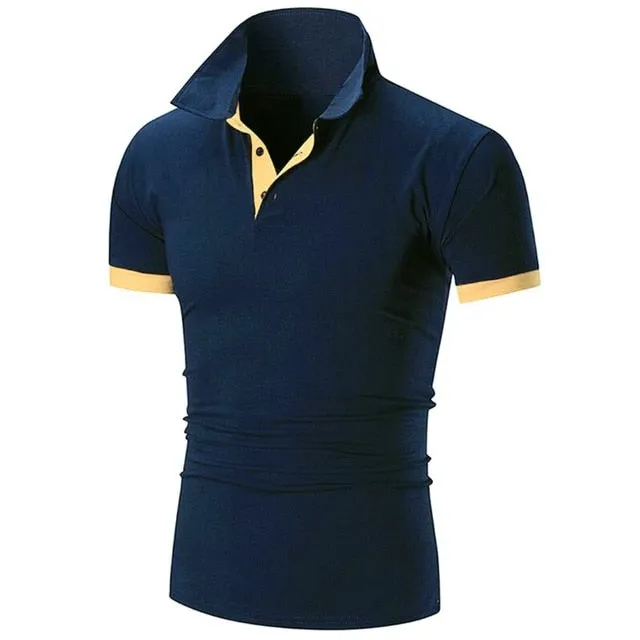 Covrlge Polo Shirt Men Summer Stritching Men's