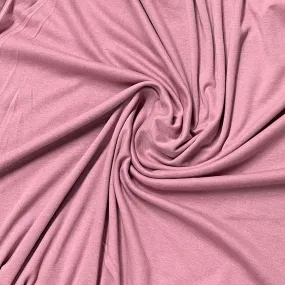 Dark Pink Cotton Rib Knit Fabric - 150 GSM
