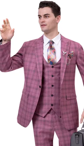 EJ Samuel M2765-MAUVE Mens Suit
