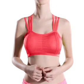 Fashion  Shirt  summer Women Lady Solid Wrap Chest Spaghetti Straps Padded Tops