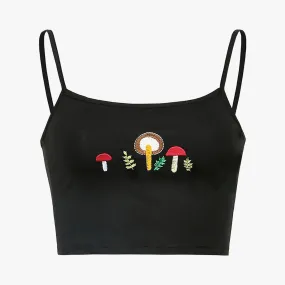Forest Mushrooms Crop Top