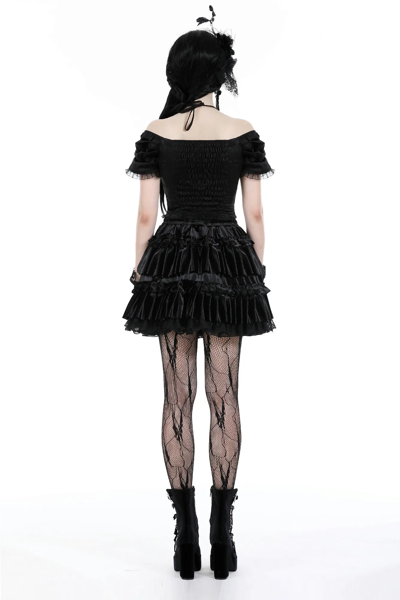 Gothic magic lace-up sexy tops TW569