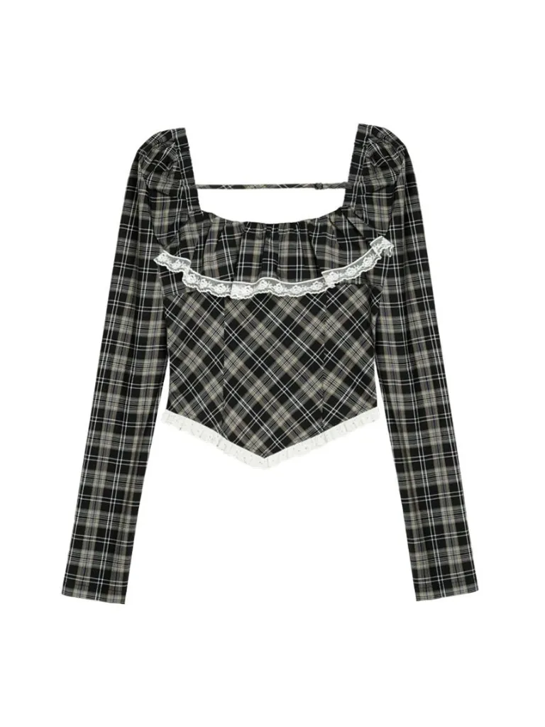 Lace Collar Tops Square
