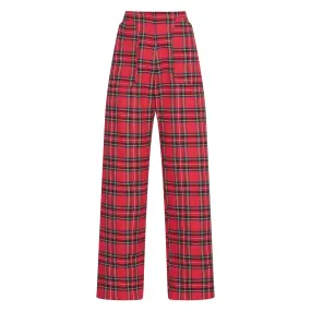 Melrose Trousers Red Tartan