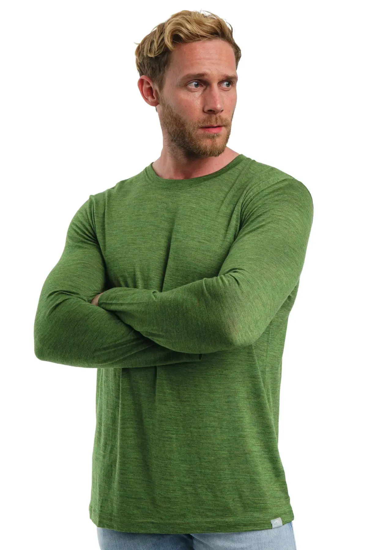 Men's Merino Long Sleeve 165 Green Olive