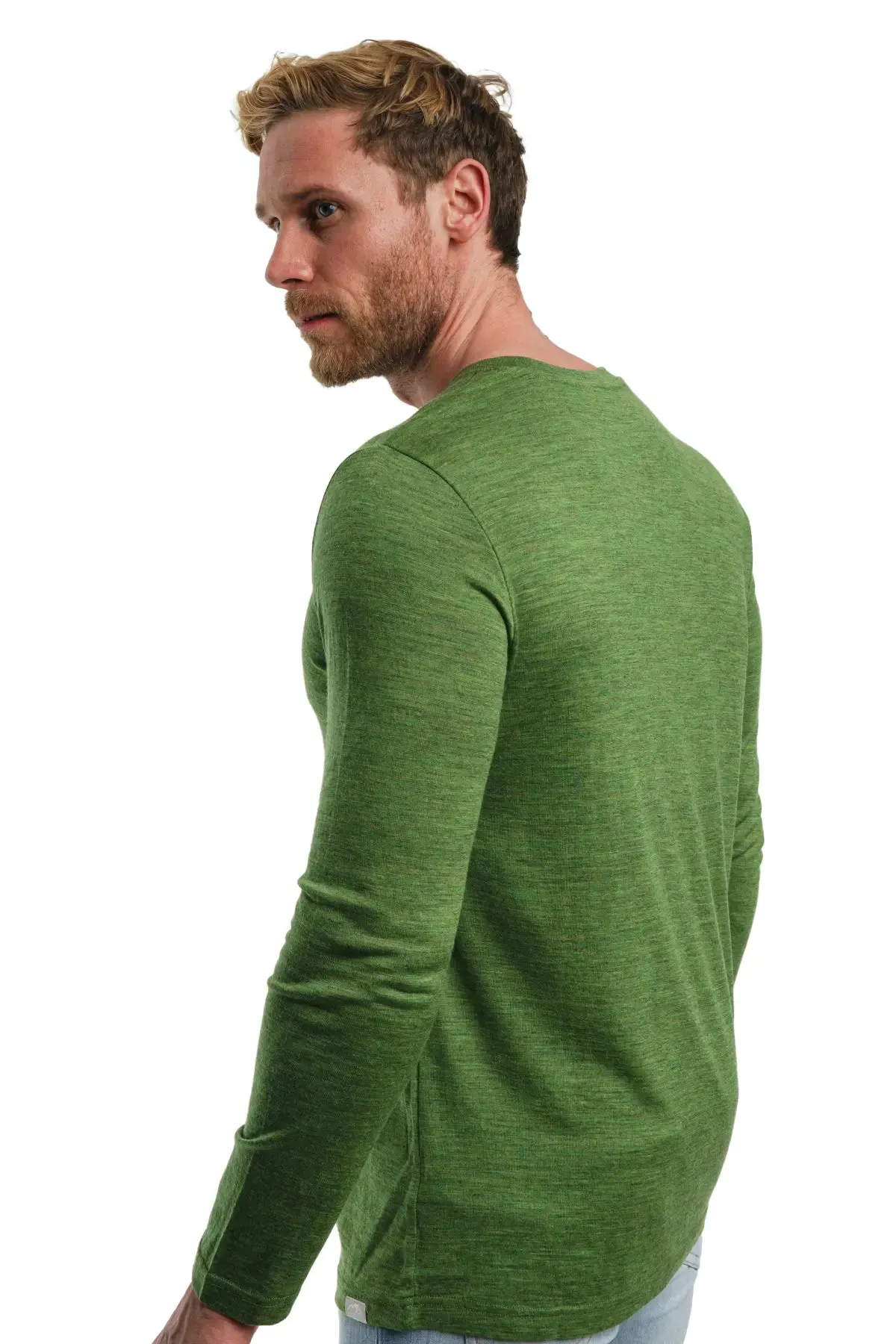 Men's Merino Long Sleeve 165 Green Olive