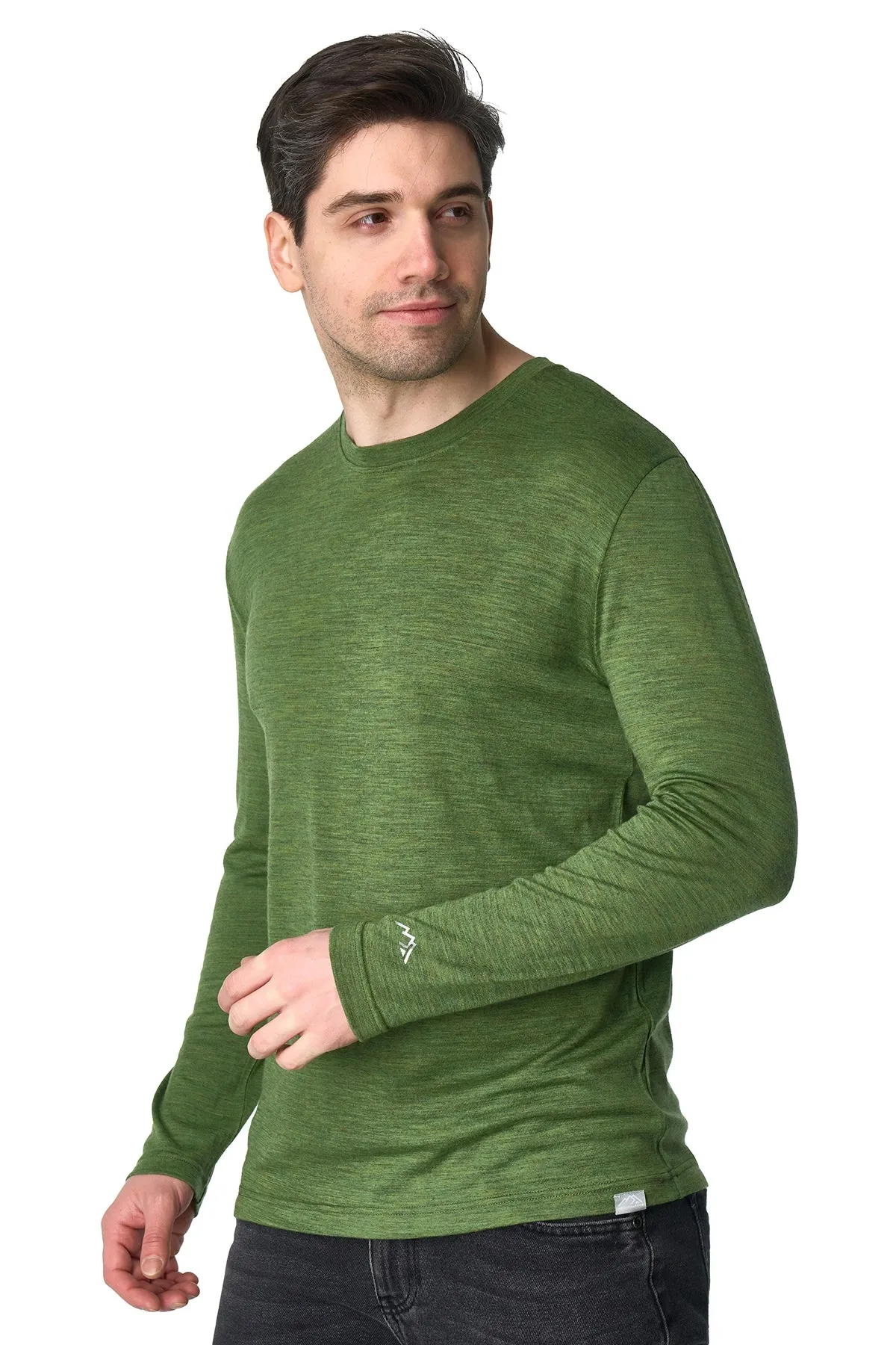 Men's Merino Long Sleeve 190 Olive Green