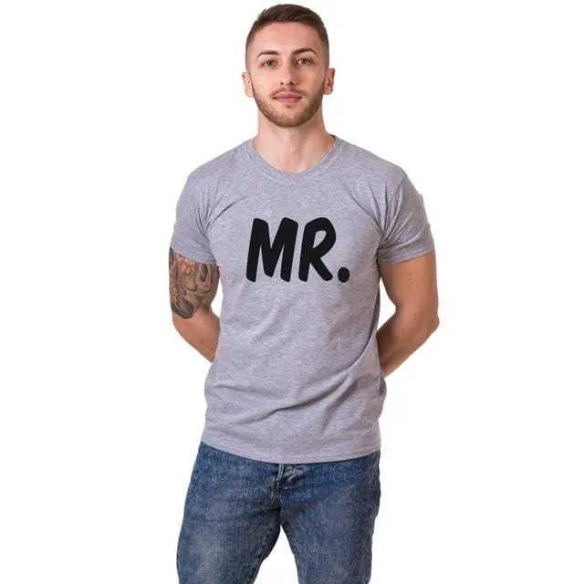 Mr and mrs t shirts