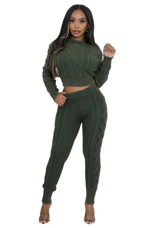 SHOWSTOPPER 2PC SWEATER PANTS SET