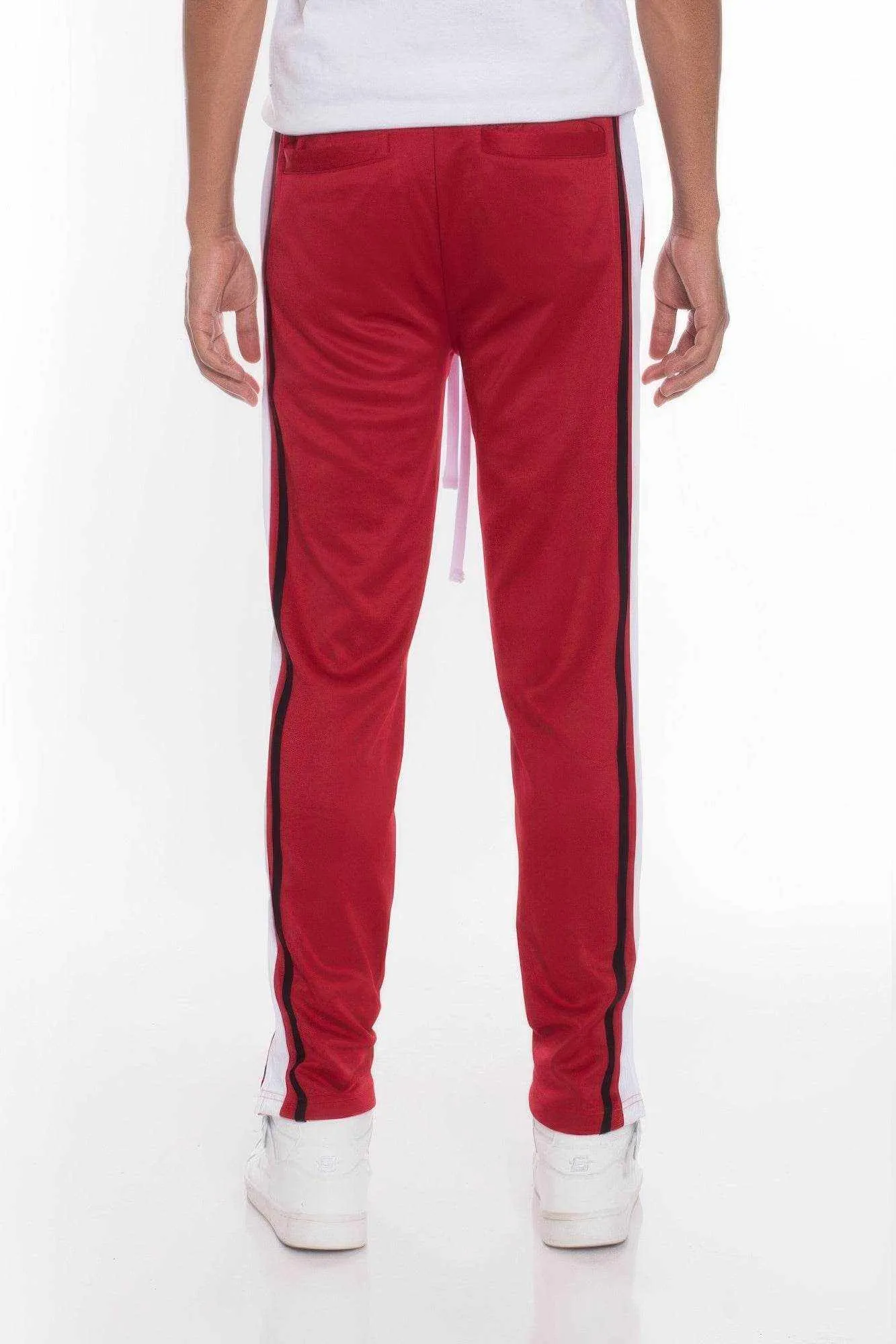 Striped Tricot Tapered Sweatpant Pants