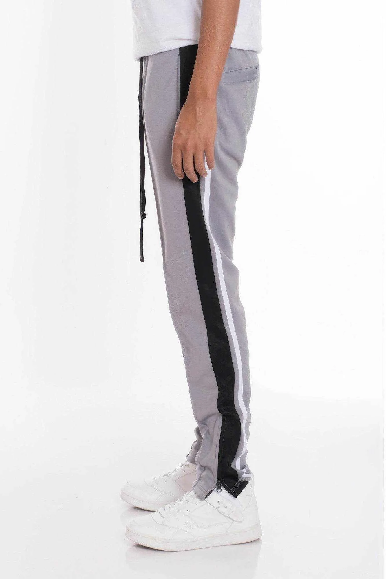 Striped Tricot Tapered Sweatpant Pants