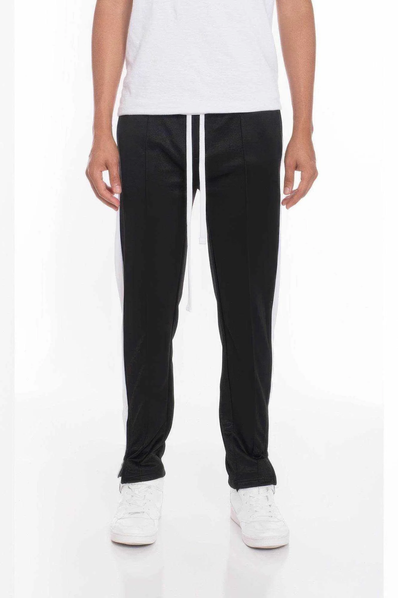 Striped Tricot Tapered Sweatpant Pants