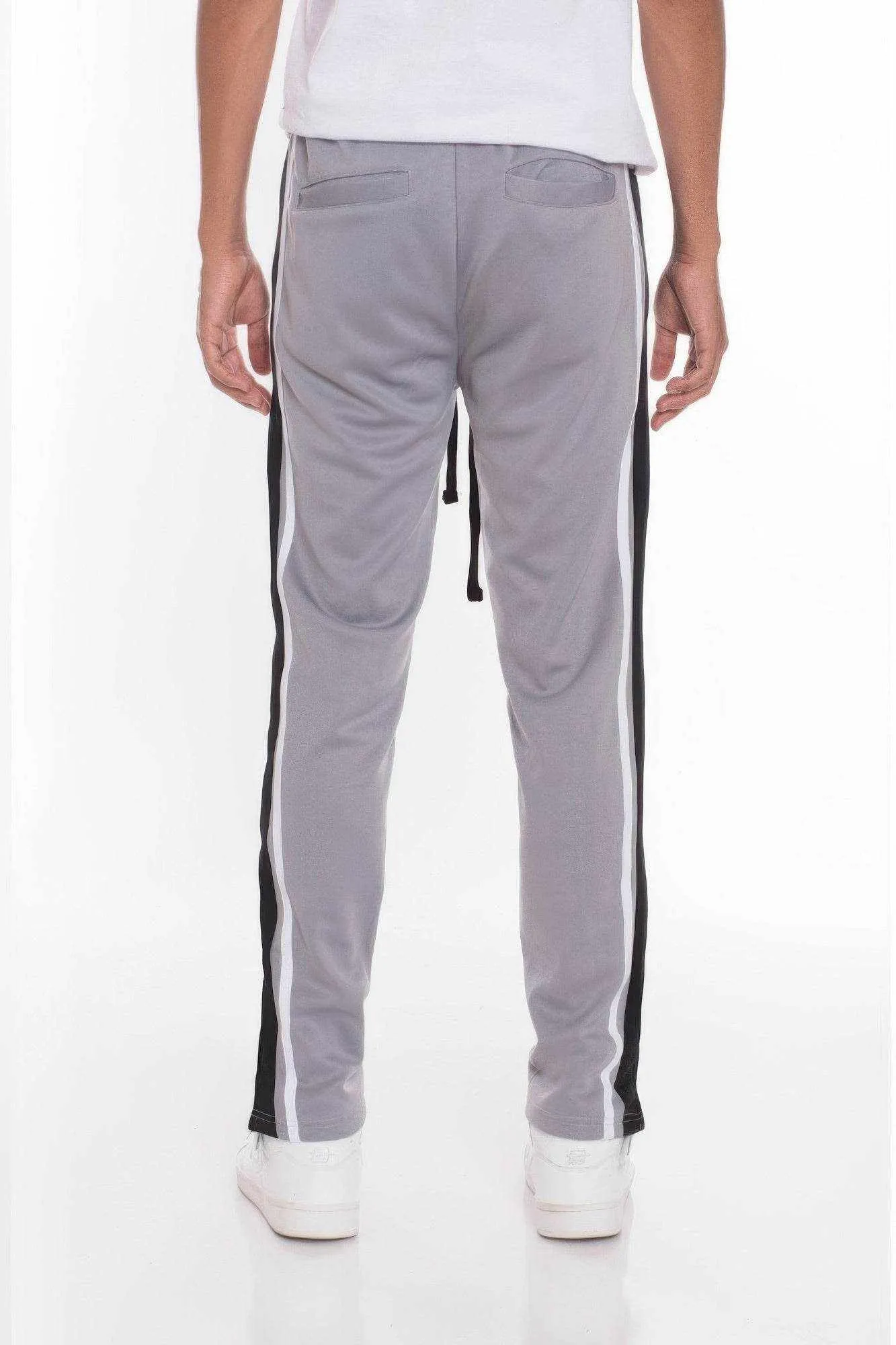 Striped Tricot Tapered Sweatpant Pants