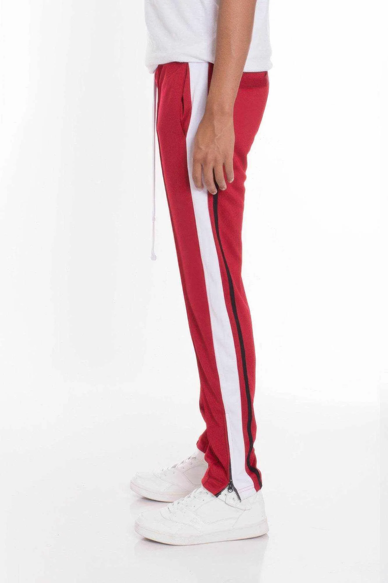 Striped Tricot Tapered Sweatpant Pants