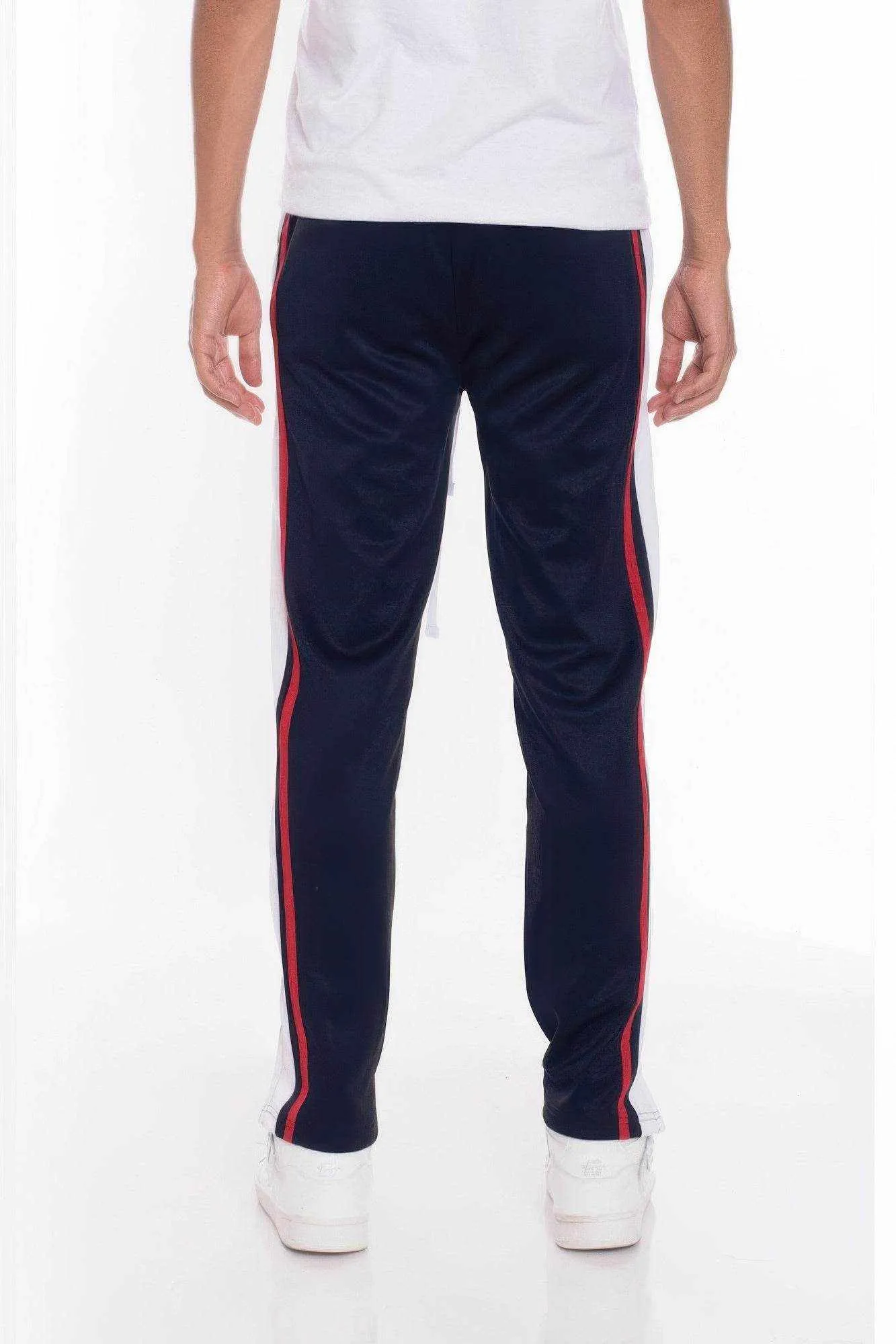 Striped Tricot Tapered Sweatpant Pants